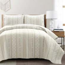 Load image into Gallery viewer, Hygge Stripe 3 Piece Quilt Set
