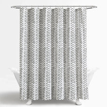 Carregar imagem no visualizador da galeria, Hygge Modern Arrow Faux Linen Shower Curtain
