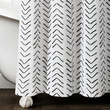 Load image into Gallery viewer, Hygge Modern Arrow Faux Linen Shower Curtain
