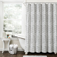 Load image into Gallery viewer, Hygge Modern Arrow Faux Linen Shower Curtain
