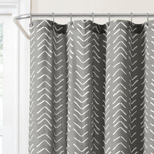 Load image into Gallery viewer, Hygge Modern Arrow Faux Linen Shower Curtain
