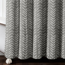 Load image into Gallery viewer, Hygge Modern Arrow Faux Linen Shower Curtain
