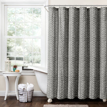 Load image into Gallery viewer, Hygge Modern Arrow Faux Linen Shower Curtain
