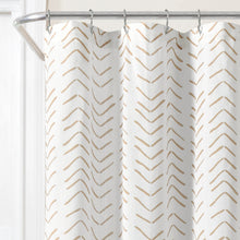 Load image into Gallery viewer, Hygge Modern Arrow Faux Linen Shower Curtain
