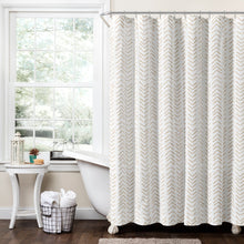 Carregar imagem no visualizador da galeria, Hygge Modern Arrow Faux Linen Shower Curtain
