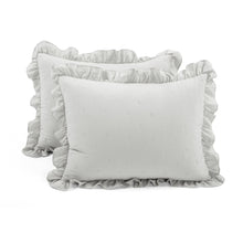 Cargar imagen en el visor de la galería, Reyna Ruffle Reversible Oversized 3 Piece Quilt Set
