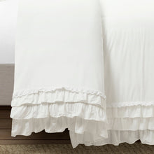 Cargar imagen en el visor de la galería, Ella Ruffle Lace 100% Cotton Duvet Cover 3 Piece Set
