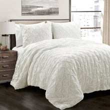 Load image into Gallery viewer, Ravello Pintuck Cotton Comforter 3 Piece Set
