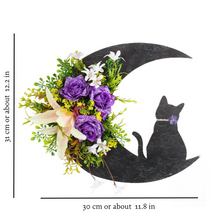 Load image into Gallery viewer, Black Cat Wreath
