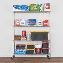 Load image into Gallery viewer, 18&quot; x 60&quot; x 72&quot; 4-Tier Wire Rack
