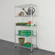 Load image into Gallery viewer, 18&quot; x 36&quot; x 72&quot; 5-Tier Wire Rack
