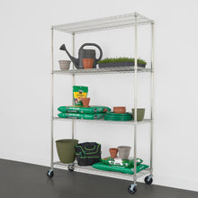 Load image into Gallery viewer, 18&quot; x 48&quot; x 72&quot; 4-Tier Wire Rack
