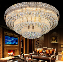 Cargar imagen en el visor de la galería, Multi Tier Contemporary Crystal LED Chandelier
