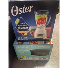 Carregar imagem no visualizador da galeria, Oster 3-in-1 Kitchen System w/ Food Chopper &amp; Blend n Go Cup NIB
