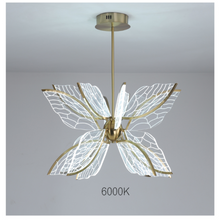 Cargar imagen en el visor de la galería, Modern Gold Butterfly Wing LED Chandelier- Contemporary Touch
