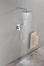 Carregar imagem no visualizador da galeria, Shower Set System Bathroom Luxury Rain Mixer Shower Combo Set Wall Mounted Rainfall Shower Head Faucet
