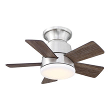 Cargar imagen en el visor de la galería, 24&quot; Farmhouse Flush Mount Reversible Iron Ceiling Fan with Lighting and Remote Control
