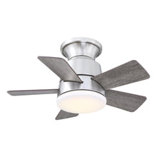 Load image into Gallery viewer, 24&quot; Farmhouse Flush Mount Reversible Iron Ceiling Fan with Lighting and Remote Control
