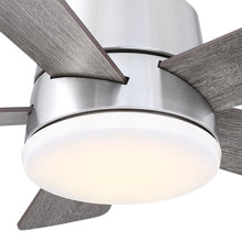 Load image into Gallery viewer, 24&quot; Farmhouse Flush Mount Reversible Iron Ceiling Fan with Lighting and Remote Control
