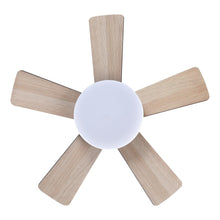 Load image into Gallery viewer, 24&quot; Farmhouse Flush Mount Reversible Iron Ceiling Fan with Lighting and Remote Control
