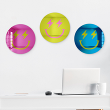 Load image into Gallery viewer, Bundle | Happy Faces With Lightning Bolt Eyes 3-Piece Multicolor Set
