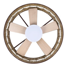 Carregar imagem no visualizador da galeria, 27&quot; Reversible Flush Mount Ceiling Fan
