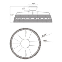 Load image into Gallery viewer, 27&quot; Reversible Flush Mount Ceiling Fan
