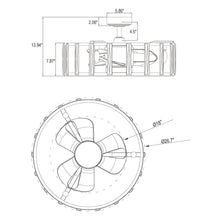 Load image into Gallery viewer, 27&quot; Modern DC Motor Downrod Mount Reversible Crystal Ceiling Fan with Lighting and Remote Control
