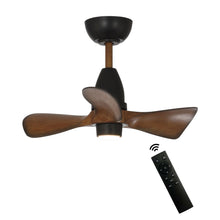 Load image into Gallery viewer, 28&quot; Kwang Farmhouse DC Motor Downrod Mount Reversible Ceiling Fan with LED Lighting and Remote Control
