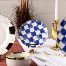 Carregar imagem no visualizador da galeria, Royal Blue Check Plate Set
