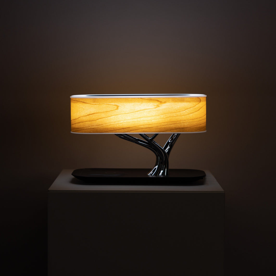 Hometree Minimalist Table Lamp with Speaker & Wireless Charger