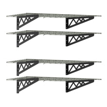 Cargar imagen en el visor de la galería, 24&quot; x 48&quot; Wall Shelves Combo (Four Pack with Hooks)
