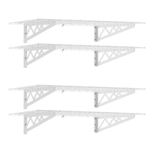 Cargar imagen en el visor de la galería, 24&quot; x 48&quot; Wall Shelves Combo (Four Pack with Hooks)
