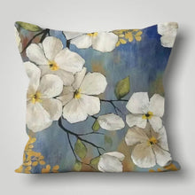 Carregar imagem no visualizador da galeria, Grey Flower Cushion Cover
