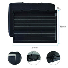 Cargar imagen en el visor de la galería, ACOPower 100w 12v Portable Solar Panel kit, Foldable Mono Suitcase, proteusX Waterproof 20A Charge Controller
