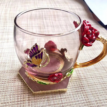 Carregar imagem no visualizador da galeria, Enchanted Blossom Glass Cup
