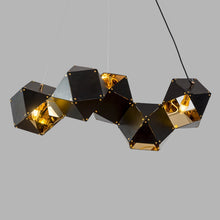 Cargar imagen en el visor de la galería, Nordic Modern Luxury Black Wrought Iron Chandeliers Retro Pendants
