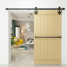 Cargar imagen en el visor de la galería, Non-Bypass Sliding Barn Door Hardware Kit - Bucks Design Roller
