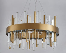 Cargar imagen en el visor de la galería, MIRODEMI® Celle Ligure | Royal Gold/Titanium Black Crystal Chandelier | S2024S
