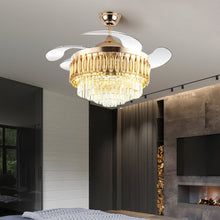 Carregar imagem no visualizador da galeria, Helena Smart Fan Chandelier Light- Minimalist Lighting
