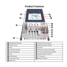 Carregar imagem no visualizador da galeria, 50A MPPT Solar Charge Controller
