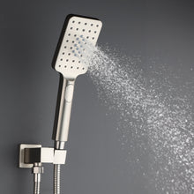 Carregar imagem no visualizador da galeria, Shower Faucet Set Anti-scald Shower Fixtures with Rough-in Pressure Balanced Valve and Embedded Box, Wall Mounted Rain Shower System
