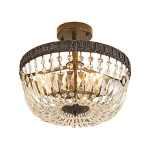 Carregar imagem no visualizador da galeria, 3-Light Crystal Drum Chandelier Lighting
