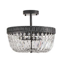 Cargar imagen en el visor de la galería, 3-Light Crystal Drum Chandelier Lighting
