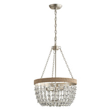 Cargar imagen en el visor de la galería, 3-light Modern Crystal Chandelier with Hemp Rope
