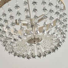 Carregar imagem no visualizador da galeria, 3-light Modern Crystal Chandelier with Hemp Rope
