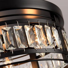 Load image into Gallery viewer, 3-Light Modern Crystal Flush Mount Ceiling Light
