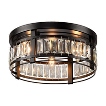 Load image into Gallery viewer, 3-Light Modern Crystal Flush Mount Ceiling Light
