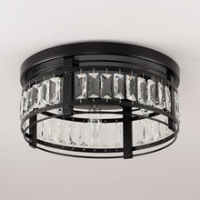 Load image into Gallery viewer, 3-Light Modern Crystal Flush Mount Ceiling Light
