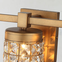 Cargar imagen en el visor de la galería, 3-Light Modern Golden Wall Light
